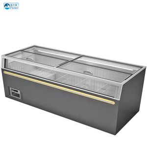 Congélateur commercial à îlot, design unique, réglable, sans givre, contrôle numérique, 2 portes, refroidissement statique, vitrine à glace Zcd-l2 - Product Image 2
