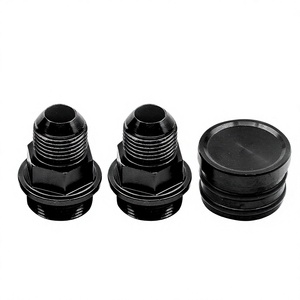 Soportes y Conectores de Motor para Carreras M28-10AN de Aleación de Aluminio Negra para Autos Modificados - Product Image 1