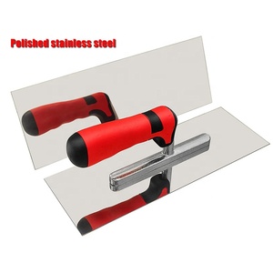 Fabbricazione utensili a mano 11 "X 4" impugnatura morbida in acciaio inox cemento lucidato superficie per stuccatura cazzuola in gesso - Product Image 5