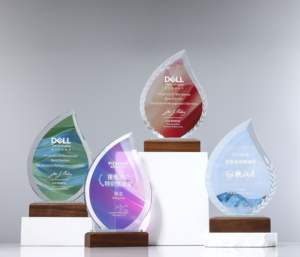 Excellente reconnaissance de prix progressive Trophées en bois massif Médailles et plaques Couleur cristal Imprimé Belle <span class=keywords><strong>gravure</strong></span> Souvenir - Product Image 3
