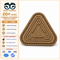 Patch en cuir PU 3D personnalisé en relief pour vêtements, jeans, chapeaux – Logo personnalisé à coudre sur les étiquettes de vêtements