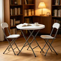 Table de bar à café pliante moderne en plastique blanc, portable, pour banquets et repas en extérieur, pour événements, mariages, fêtes, parcs, directement de l'usine