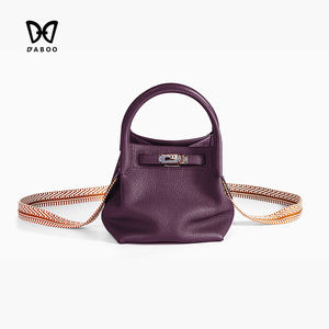 Bolso <span class=keywords><strong>Bandolera</strong></span> de Cuero Auténtico Hecho a Mano de Primera Calidad para <span class=keywords><strong>Mujer</strong></span>, Bolso de Mano de Cuero con Hebilla Exquisita de Lujo - Product Image 2