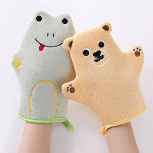 Gant de bain en forme de dessin animé pour enfants, éponge douce pour un nettoyage sans douleur, éponge de bain épaisse et mignonne pour un usage domestique - Product Image 6