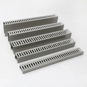 Quality Guarantee Grey Color Decorative Slotted PVC Cable Tray Trunking Wiring Ducting With Non Slip Cover