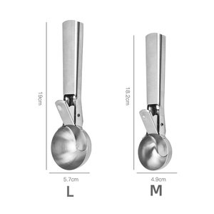 Cuillère à glace multi-styles en acier inoxydable, moule à glaçons sphériques fait main, démoulage facile, accessoires de cuisine, moule à glaçons - Product Image 6