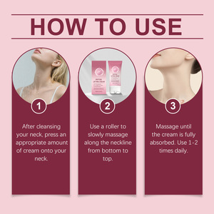 Crema para el cuidado del cuello, suave, refrescante, para un cuello elástico y terso, masaje diario con rodillo, crema para el cuidado del cuello - Product Image 5