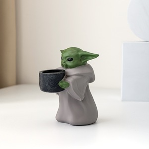 <span class=keywords><strong>Yoda</strong></span>-Grand pot de fleurs en résine pour décoration de noël, en stock - Product Image 3