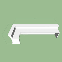 Comptoir de bar design blanc taille standard comptoir de bar pour le café-restaurant