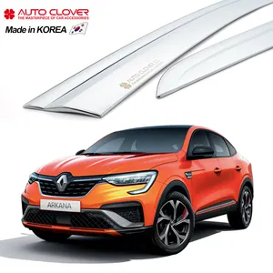 AUTOCLOVER For Renault Samsung XM3 Chrome Window Visor Sun Door Visors Side Rain Guard Wind Deflector E017