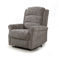 Fauteuil inclinable électrique en tissu pour une personne, idéal pour le home cinéma et le salon