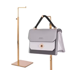 Soporte para Bolsos de Mano AURORA de Acero Inoxidable Personalizado con Altura Ajustable y Diseño Clásico para Uso en Supermercados - Product Image 6