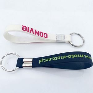 Porte-clés personnalisé en caoutchouc avec logo, bracelet en silicone - Product Image 3