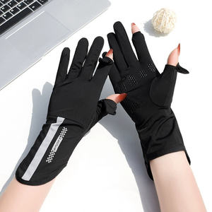 Gants d'été fins en soie glacée anti-UV pour femmes, compatibles écran tactile, antidérapants, respirants, pour la conduite et le cyclisme - Product Image 4
