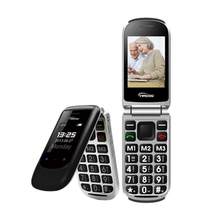 Téléphone <span class=keywords><strong>portable</strong></span> 2G à double écran, clavier rabattable, pour personnes âgées, quadri-bande, double SIM, FM, <span class=keywords><strong>SOS</strong></span>, grandes polices, grand volume - Product Image 4