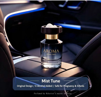 360 °   Diffuseur d'arômes pour voiture à diffusion complète, bouteille en verre Vent de Montagne, désodorisant automobile, emballage personnalisé, fourniture directe usine