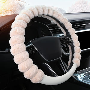 Fundas de <span class=keywords><strong>Volante</strong></span> Universales de Piel de Oveja Afelpada para Tacoma, Accord, Rav4, Mercedes Benz - Ajuste Perfecto - Product Image 3