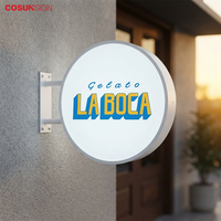 Panneau lumineux LED personnalisé COSUN, étanche, à fixation murale, logo lumineux pour devanture de magasin, commerce