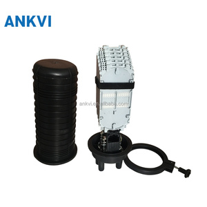 กล่องต่อสายไฟเบอร์ออปติก 96 คอร์ รุ่น XRT-MS-012 1 เข้า 6 ออก IP68 แบบโดมแนวตั้ง พร้อมท่อหดความร้อน - Product Image 1