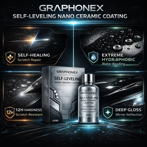 GRAPHONEX 12H น้ำยาเคลือบเซรามิกนาโนสำหรับรถยนต์ 60 มล. โปร่งใส ป้องกันรอยขีดข่วน ลดการเกิดน้ำเกาะ ให้ความเงางามสูง - Product Image 5