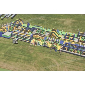 300M dài trở ngại cuộc đua cực Rush lớn bouncy khóa học trở ngại Ninja <span class=keywords><strong>Inflatable</strong></span> trở ngại khóa học cho người lớn N trẻ em - Product Image 2