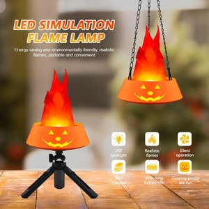 Lumières LED à effet de flamme vacillante, feux artificiels, décorations de bureau durables pour la maison, la cour, le jardin, les bars, les boîtes de nuit, les fêtes - Product Image 3