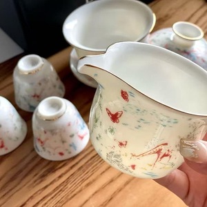 Service de table de luxe en porcelaine fine, série D, 5 pièces, motifs peints à la main, idéal pour un cadeau entre amis - Product Image 2