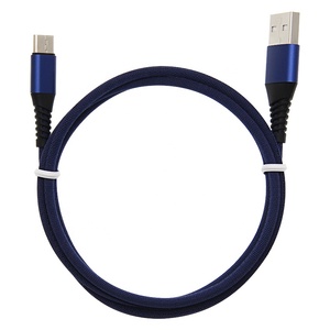 Câble de données USB type-c en Nylon de 1m pour recharge <span class=keywords><strong>rapide</strong></span>, cordon USB-C pour téléphone portable, compatible avec Samsung Xiaomi Redmi Note 7, USB-C - Product Image 6
