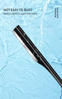 Tondeuse à sourcils pliable pour femmes - Rasoir en acier inoxydable avec poignée lisse pour le modelage des sourcils et le dermaplaning facial