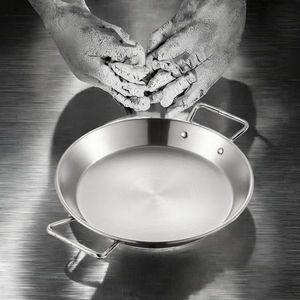 Poêle à Frire Antiadhésive Coréenne Écologique en Gros pour Fruits de Mer, Poignée en Cuivre, Ustensile de Cuisine en Acier Inoxydable Compatible Induction - Product Image 3