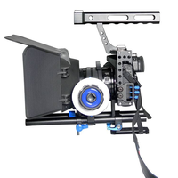 ZSYB Cage de stabilisation ergonomique portable en aluminium avec poignée, capacité 5 kg, pour appareils photo numériques A7R4/A7R3/A7R2/A7R1 Pro