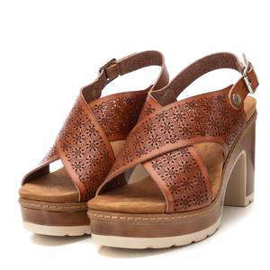 Sandalias de Tacón para Mujer Refresh, Modelo 172780, de Cuero, con Plataforma y Tira Cruzada en el Talón - Product Image 4