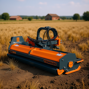 Broyeur à fléaux italien avec boîte de vitesses, coupe-bordures déporté de 100 pouces, pour usage agricole, avec composant central de boîte de vitesses - Product Image 2