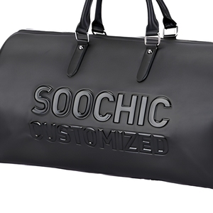 Sac de voyage <span class=keywords><strong>Soochic</strong></span> en cuir, personnalisé, gaufré, unisexe, grande capacité, pour le week-end, avec sangle amovible, support métallique - Product Image 5