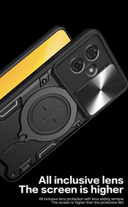 Funda de teléfono con soporte, ventana deslizante, cubierta de soporte de anillo de Metal para <span class=keywords><strong>ZTE</strong></span> <span class=keywords><strong>Blade</strong></span> V70 Max/Nubia Music 2/Z70 Ultra/Focus/Neo 3 - Product Image 5