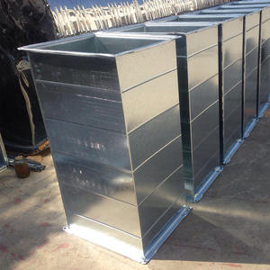 Prezzo di fabbrica HVAC sistema di vendita calda in acciaio GI20 zincato <span class=keywords><strong>TDF</strong></span> quadrato e a spirale condotto d'aria con superficie verniciata a polvere - Product Image 4