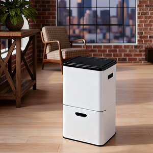 <span class=keywords><strong>Cubo</strong></span> de <span class=keywords><strong>Basura</strong></span> de Cocina de 70L con 3 <span class=keywords><strong>Compartimentos</strong></span> y Tapa a Presión, Sistema de <span class=keywords><strong>Reciclaje</strong></span> de <span class=keywords><strong>Tres</strong></span> <span class=keywords><strong>Compartimentos</strong></span>, <span class=keywords><strong>Cubo</strong></span> de <span class=keywords><strong>Basura</strong></span> de Acero para Cocina - Product Image 6