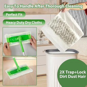 Recharges de tampons électrostatiques jetables non tissés épaissis <span class=keywords><strong>pour</strong></span> balai à poussière, feuilles de dépoussiérage <span class=keywords><strong>pour</strong></span> poils d'animaux, poussière et squames - Product Image 4