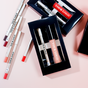 ชุดลิปสติกแบบแมทชุดลิปสติกแบบเหลวและลิปไลเนอร์แบบครีมติดฉลากตามต้องการ - Product Image 1