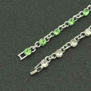 New colored rhinestone love simple Japanese and Korean style <b>bracelet</b> women - Product Image 4