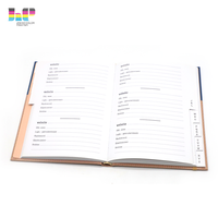 Carnet de notes A5 personnalisable pour réunions, école et affaires, 50 pages, couverture rigide, impression possible