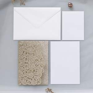 การ์ดอวยพรแบบป๊อปอัพ 3 มิติ ลายฉลุเลเซอร์สุดหรู สำหรับวันแม่และงานแต่งงาน เป็นมิตรกับสิ่งแวดล้อม พร้อมซองจดหมาย - Product Image 5