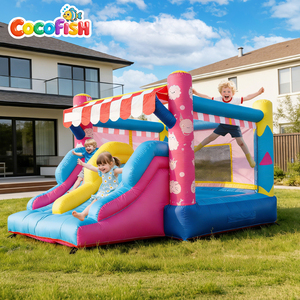 <span class=keywords><strong>Castillo</strong></span> Inflable de Princesa con Tobogán para Fiestas de Cumpleaños de Niñas, Marca Cocofish, de Tela Oxford, para Jardín - Product Image 1
