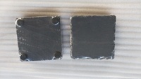 Sous-verres en ardoise noire naturelle vierge avec logo personnalisé pour gravure laser, dessous de plat créatifs isolants pour table à manger