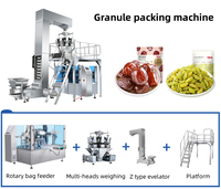 Machine à emballer pour aliments pour animaux de compagnie chips de banane pop-corn grains de café fruits séchés gommes de maïs céréales sachet debout sac préfabriqué Doypack