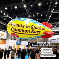 Zeppelin publicitaire gonflable en PVC imprimé sur mesure pour la promotion d'événements commerciaux
