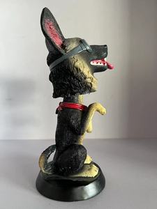 2024 Offre Spéciale mignon support <span class=keywords><strong>assis</strong></span> lunettes de soleil <span class=keywords><strong>chien</strong></span> Bobble tête résine artisanat maison bureau voiture bureau décoration Figurine cadeau - Product Image 4