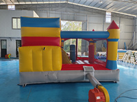Juego al aire libre de alta calidad fiesta de colores niños inflable Combo Casa de rebote Castillo de salto comercial con tobogán