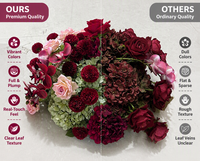 Bunga Mawar Buatan Warna Tema Kustom Langsung dari Pabrik untuk Dekorasi Centerpiece Meja Pernikahan
