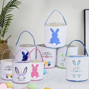Factory wholesale high quality easter basket bunny egg easter storage basket 2022 new
